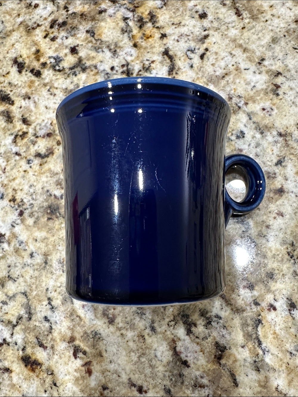 Fiesta Navy Blue Ceramic Mug with Loop Handle